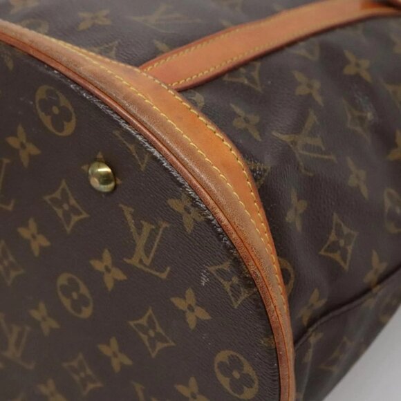 LOUIS VUITTON Monogram Bucket GM Shoulder Bag M42236 LV Auth 134242 - Picture 4 of 16